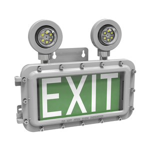 Luminaria de Emergencia de Doble Cabezal a Prueba de Explosiones, Montada en Pared, con Batería, Certificación IECEx ATEX, Precio de Fábrica - Product Image 1