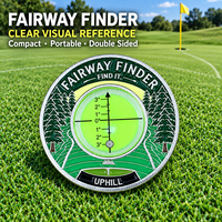Niveau à bulle double face pour lecteur de green de golf, outil de lecture de pente pour le putting, en stock, logo personnalisé, accessoire de golf, vente en gros