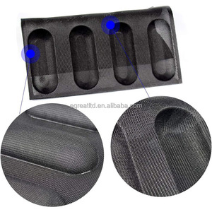 Non-Stick, Durable & Easy Release <b>Silicone</b> <b>Baking</b> Mold Food-Grade <b>Silicone</b> Hot Dog Bun <b>Baking</b> Mold - Product Image 2