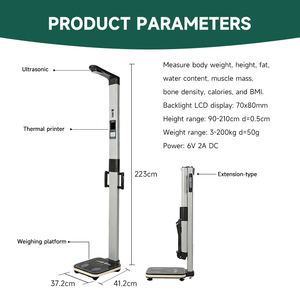 <span class=keywords><strong>Balance</strong></span> de Composition Corporelle Numérique de Haute Qualité pour Salle de Sport, Mesure du Poids, de la Graisse et de la Taille pour Humains - Product Image 2