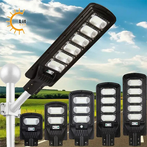 Waterproof Road All In One Streetlight Motion Sensor COB LED Wall Lamp Outdoor Garden Solar Street Lights 20W 40W 60W