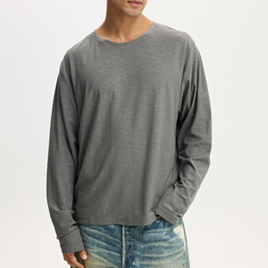Hot Selling <strong>Basic</strong> Men's Cropped Fit Lightweight Long Sleeve Shirts - Product Image 1