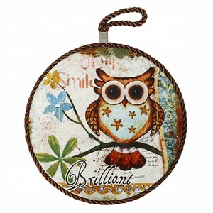 Trivetto <span class=keywords><strong>in</strong></span> <span class=keywords><strong>ceramica</strong></span> carina eco-friendly personalizzato con tappetino di corda e pastiglie per la cucina di casa - Product Image 1