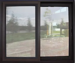 アルミニウムアンブレイカブルウィンドウオーストラリアCE標準スライドアルミニウム窓調節可能なスライド強化ガラス窓