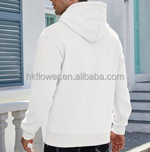 Ensemble de sweat-shirts en molleton à capuche avec logo brodé personnalisé et motif lettres, style streetwear automne pour hommes, vente en gros - Product Image 2