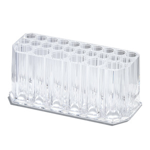 <b>Acrylic</b> Storage Tube 26 Holes Thickened Transparent <b>Makeup</b> Brush Holder Desktop <b>Organizer</b> Simple Design Zhejiang Origin - Product Image 5