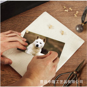 Pet Photo <b>Frame</b> Wooden Wall Mounted Dog Collar Storage Memorial Box Animal Urn Rectangle Digital Printing - Product Image 3