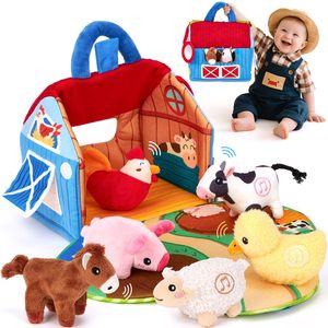 Nuevos <span class=keywords><strong>juguetes</strong></span> no tóxicos para bebés de 6 a 12 meses, animales de granja de peluche, <span class=keywords><strong>juguetes</strong></span> sensoriales <span class=keywords><strong>sorpresa</strong></span> para niños pequeños, adecuados para niños y niñas - Product Image 1