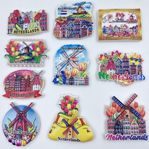 Imán de Resina para Refrigerador con Ilustración de Monumentos de la Ciudad de los Países Bajos, Estilo Wen Chuang Feng, Diseño Creativo y Cultural para <span class=keywords><strong>Viajes</strong></span> - Product Image 5