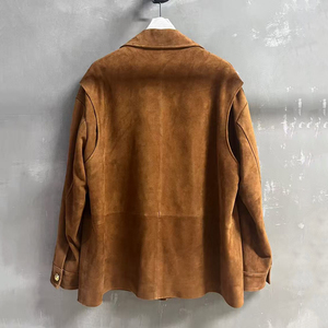 Jxwatcher Cappotto Autunnale in Vera Pelle Scamosciata <span class=keywords><strong>di</strong></span> Pecora, Monopetto, Maniche Lunghe, Antivento, Logo Personalizzato, Vari Colori, Giacche in Pelle da <span class=keywords><strong>Donna</strong></span> - Product Image 5