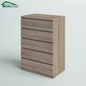 Modern Design Wooden <strong>Chest</strong> <strong>of</strong> <strong>Drawers</strong> Bedroom Living Room Hotel Office Storage Tall <strong>Thin</strong> 5 <strong>Drawer</strong> File Cabinet - Product Image 4