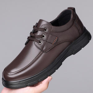 2026 Autumn New Men's Business Casual <b>Shoes</b> Soft Sole Leather <b>Shoes</b> Breathable Walking <b>Shoes</b> <b>for</b> Middle-aged and <b>Elderly</b> Men - Product Image 3