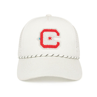Gorra de Béisbol de Alta Calidad con Logotipo Bordado Personalizado, 100% Algodón, Perforada, de 5 Paneles, con Visera y Cierre de Plástico