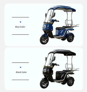 <span class=keywords><strong>Tricycle</strong></span> électrique compact à trois roues, carrosserie ouverte, 2 places - Product Image 3