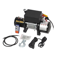 Treuil 12v 12v 24v portable sans fil à distance treuil électrique, mini moteur à grande vitesse treuil électrique télécommande sans fil