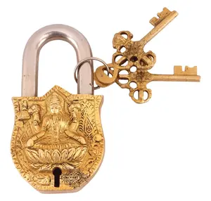 Designer Brass Lakshmi Ji Design Security Lock At Wholesale Price Home Decor Accessories Supplier & Manufacturer From India