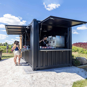 Container Prefabbricato in Acciaio da 10ft/20ft, Negozio Moderno Personalizzabile, <span class=keywords><strong>Mini</strong></span> Bar Traspirante per Gelati da Strada - Product Image 1