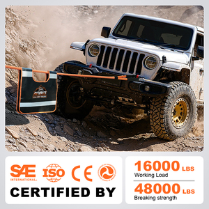 Corde <span class=keywords><strong>de</strong></span> récupération cinétique robuste pour camion et Jeep, 30 % élastique, 1 pouce, 30 pieds, en nylon haute résistance, pour remorquage 4x4 tout-terrain - Product Image 3