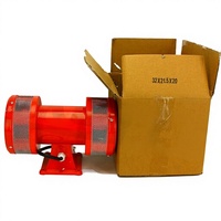 Sirène électrique JINMAN, couleur rouge, haut niveau sonore 160 dB, AC 110V/220V, alliage d'aluminium, alerte d'urgence MS-590