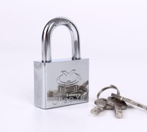 Cadenas carré à aube en acier chromé étanche de haute qualité avec 3 clés à aubes en acier cadenas de 30MM - Product Image 2