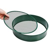 Ensemble de tamis de sol Grillage de tamis de 3mm 4pcs Tamis de sol galvanisé interchangeable pour le jardinage