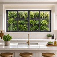 Aluminiumlegierung Schiebefenster mit Edelstahlgitter 5+14A+5 Isolierglas für Villen, Hotels und Gewerbegebäude