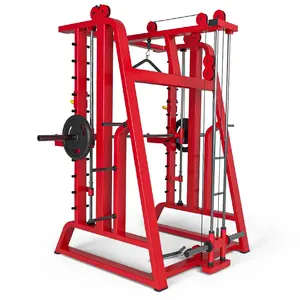 Hochwertige kunden spezifische Maschinen Fitness geräte Multifunktion ales Trainings regal Super Squat High Low Pulley Multi Smith Maschine