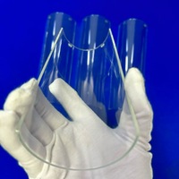 GC Custom High Purity Fused Quartz Glass Semi Tube Quartz Glass Semi Square Semiconductor Wafer Carrier High Temp Resistant Tube