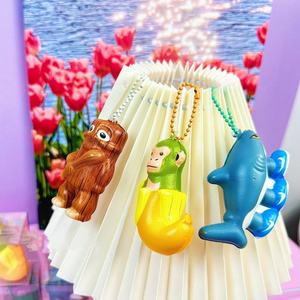 Juguetes blandos italianos Brainrot Tung Tung Tung Sahur, juguetes americanos de montaña y mar, juguetes de descompresión de rebote lento, llaveros de descompresión. - Product Image 4