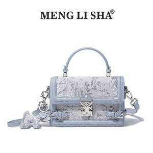 Borsa a Tracolla Piccola Quadrata in PU Stile Coreano Retrò di Alta Gamma con Ricami e Cerniera, Versatile e Trendy per Donne - Product Image 5