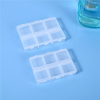 MM-PB054 boîte à pilules transparente à 6 compartiments avec imprimé Braille