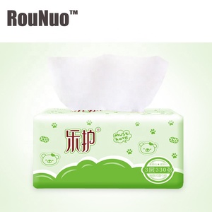 Rounuo heißer verkauf weiche pack gesichts tissue für baby pflege, 100% holz zellstoff, 2 lagen - Product Image 3