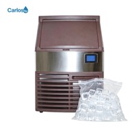 Machine à glaçons carrés automatique en acier inoxydable pour usage commercial et domestique avec protection intégrée