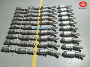 Pipa knalpot keluaran knalpot, konverter katalis tiga arah untuk BMW Seri 5 6 X5 X6 F18 E70 E71 grosir - Product Image 4