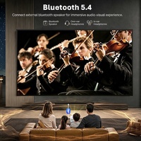 Proyector de Videojuegos para Smart TV, Full HD 1080P, Cine en Casa, Películas, Teléfono Móvil, Tableta, Juegos Inalámbricos, Wifi, Proyector Digital