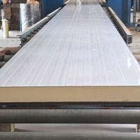 Panneau sandwich en polyuréthane à isolation thermique métallique ignifuge et écologique pour application de toiture de chambre froide industrielle