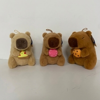 Vente en gros HUGMEI – Peluche Capybara en flanelle super douce et coton PP, avec broderie en maille, anti-stress, cadeau unisexe pour enfants