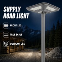 Lampadaires solaires extérieurs IP65, éclairage de jardin, télécommande intelligente avec batterie LiFePO4, autonomie de 12 heures pour routes et villages