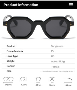 Suministro de fábrica 2024 <span class=keywords><strong>Square</strong></span> Eye Wear Mujeres Moda Tonos Trending Unique <span class=keywords><strong>Retro</strong></span> Gafas <span class=keywords><strong>Retro</strong></span> Marca Diseño Negro Hombres Gafas - Product Image 4