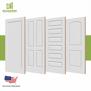 Porta Interna Modellata 30x80" Standard Americano con Consegna Rapida, Porta in MDF a Nucleo Cavo per Casa, Servizio da Magazzino USA - Product Image 1