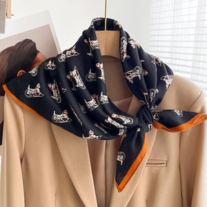 Ethnischer Stil Muslimische Damen Quadratischer Schal 70x70 Baumwolle Dünner Hochwertiger Schal Vielseitiger Kopfschal Einfaches Muster - Product Image 6