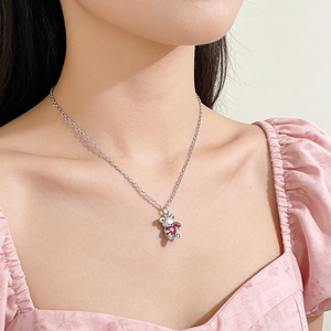 Collar <span class=keywords><strong>de</strong></span> Plata <span class=keywords><strong>de</strong></span> Ley 925 con Diseño Único en Forma <span class=keywords><strong>de</strong></span> Corazón, con Circonita, Moderno <span class=keywords><strong>y</strong></span> Exquisito, Accesorio para Mujer, Regalo - Product Image 4