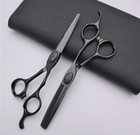 Ciseaux de coiffeur de haute qualité Kit professionnel coupe de cheveux amincissement ciseaux de coupe Logo personnalisé Salon de coiffure ciseaux