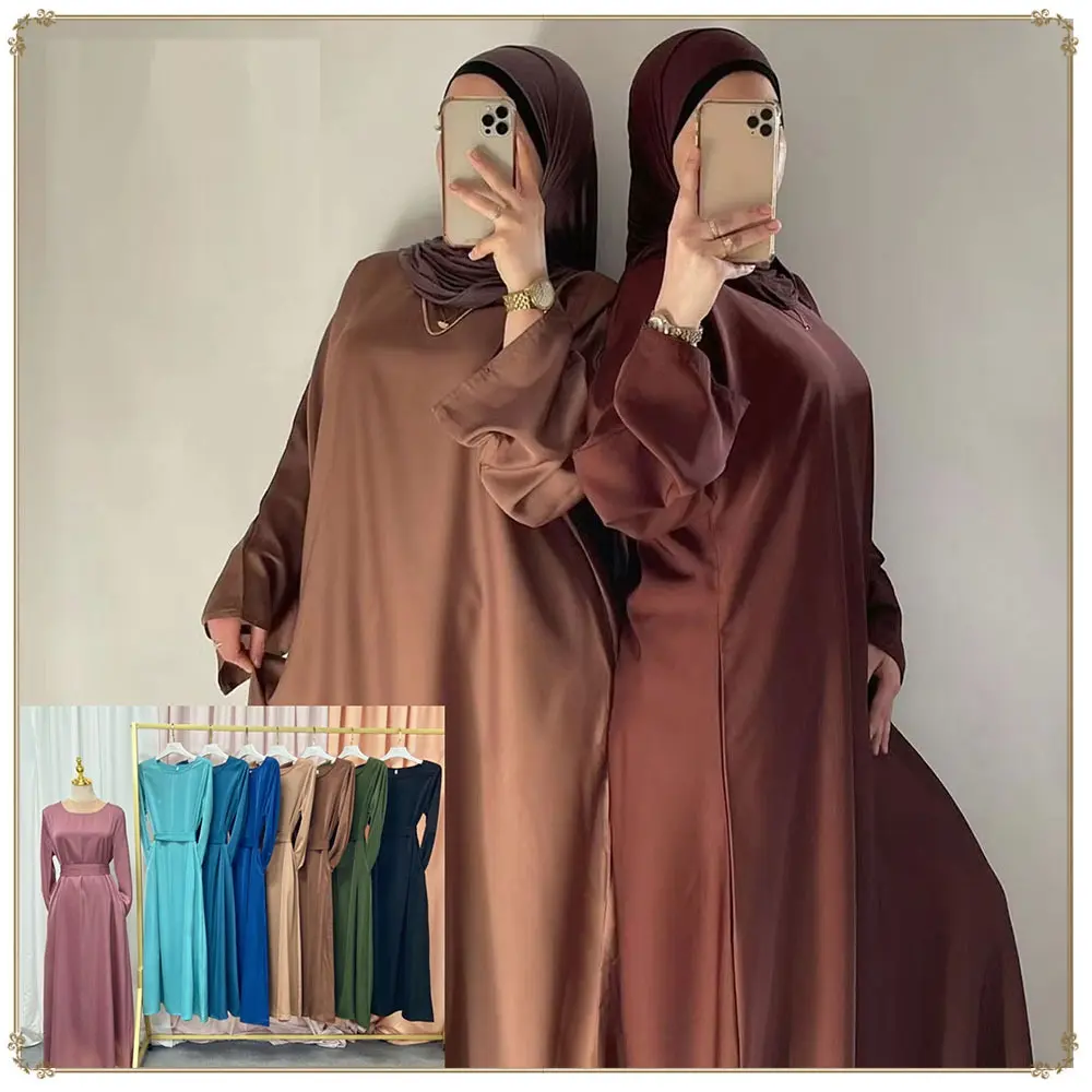 Robe de prière musulmane à manches longues Abaya islamique pour femmes musulmanes Robes de prière musulmane Abaya Dubaï pour femmes 2024