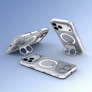 Coques transparentes pour <span class=keywords><strong>iPhone</strong></span> 17 Pro Max avec support, antichoc, magnétiques, <span class=keywords><strong>vente</strong></span> flash - Product Image 1