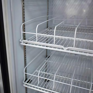 Congélateur vertical à porte simple commercial, porte en verre, réfrigérateur à crème glacée pour épicerie - Product Image 6