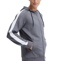 Ensemble de survêtement de sport pour homme avec logo personnalisé, veste zippée à manches longues, réfléchissant, pour l'entraînement au football, sweat-shirt, maillot