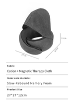 Ensemble de voyage Jeebay : Masque oculaire respirant et oreillettes, oreiller cervical portable haute résilience pour les longs trajets, couleur personnalisable