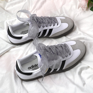 Tali Sepatu Rajut Datar Kustom, Pita Satin, Tali Sepatu Wanita untuk Sepatu Olahraga dan Kasual, Laris Terbuat dari Poliester - Product Image 3