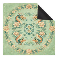 Tapis de Mahjong à Quatre Joueurs avec Marquages Directionnels, Taille et Logo Personnalisables, Vente en Gros Usine pour Distributeurs de Magasins de Jeux, Clubs et Usage Domestique